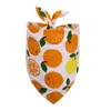 Vêtements de chien Fruits Coton Pet Bandana Grand Chat Écharpe Accessoires Bandage Triangulaire Mignon Été Pour Teddy Petit Moyen Chiens Fournitures