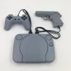 PS1 8ビットビデオゲームコンソールレトロアーケードビデオゲームプレーヤーはオーディオワイヤレスホームゲームHDMIデュアルジョイスティックコントローラーコンソールホストDHL