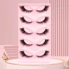 new Cat Eye Lashes Comfortable Fake Eyelashes Wispy Natural Look 18mm Fox Volume 5 Pairs Pack