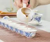 11 pz Set da tè Kung Fu cinese Tazza da tè portatile in ceramica Servizio in porcellana Gaiwan Tazze da tè Tazza di cerimonia del tè Teiera 240119