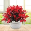 Decorative Flowers Beautifying Lightweight Eco-Friendly Plastic Multi-Color Artificial Grass Plant Pot Fake Plants Party Supplies