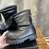 Stivali da neve Stivali con plateau firmati da sci Stivali bassi Alaska Parigi Moda Uomo Donna ABBIGLIAMENTO DA SCI Stivali Morbida pelle di vitello Punta tonda Scarpe Taglia 35-44