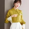 レディースブラウスレディース韓国ファッションカジュアルストライプシャツブラウストップ女性ボタンアップシャツ女性女の子長袖PYC2195