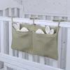 Sac de rangement de pièces de poussette, sac de rangement de chevet de bébé, organisateur polyvalent suspendu de berceau, couche-culotte en tissu, support de jouets, goutte de poche