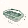 Turtle Habitat House with Basking Slope Swim Pool Plastic Tank for Reptiles Detachable 2 Layers Design Simple to Clean Durable 240124