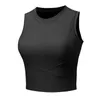 Tanques femininos verão sexy sem costas tanque colete mulheres sem mangas yoga fitness com nervuras camisola meninas correndo roupas esportivas femininas camisas básicas