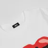 Maglietta Casual in cotone sciolto lettera rossa stampa in schiuma O-collo maniche corte T-shirt uomo donna vestiti T-shirt