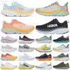 Hokas Hoka One Shoes Womens Bondi 8 Clifton 9 Gratis människor Kvinnor White Eggnog Shifting Sand Triple Black Saweweed Movement Golden Coast S0ri