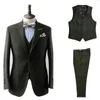 EST Tweed Groom Wear Tuxedos Sukienki ślubne sukienki balsamowe przyjęte przyjęcie Suit Trzy sztuki wsiankutpantsvest 240123