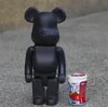 Heta spel 400% 28 cm The Bearbrick Black och WHTie PVC Fashion Bear Figures Toy for Collectors Bearbrick Art Work Model Decoration Toys