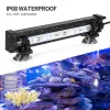 Iluminações UE / EUA Plug 1848cm 5050 RGB LED Aquarium Air Bubble Light Fish Tank Bar Luz Aquática Lâmpada Submersível À Prova D 'Água Controlador RF
