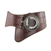 Cinture Moda Donna Cintura elastica elastica a vita larga Cintura di alta qualità per fascia da smoking in pelle PU