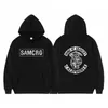 Sons of Anarchy Samcro Doppelseitig Drucken Streetwear m Nne