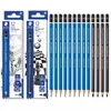 24/30st Tyskland STAEDTLER 100 MARS LUMOGRAF RACHING SKETCHING PENCILS BLÅ ROD/Black Rod Drawing Design Pencil Art Supplies 240123