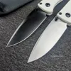 BM Mini Bugout 533 Pocket Folding Knife S30V Drop Point Blade Tactical Hunting Camping Outdoor EDC Knives - White Handle