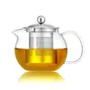 Heat Resistant Glass Tea Pot Flower Set Puer kettle Coffee Teapot Convenient With Infuser Office Home Teacup271l