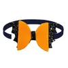 Dog Apparel Wholesale Halloween Pet Cat Bowtie Pumpkin Bat Small Bow Tie For Dogs Holiday Supplies