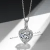 Zircon Necklace Women's Heart Shaped Full Diamond Short Clavicle Chain Simple Temperament Net Red Ins Love Pendant WY384213Q