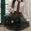 Sacs de soirée Japonais Preppy Style JK Uniforme Épaule École Femmes PU Cuir Grand Porte-documents Fourre-tout Sac À Main Pour Filles Sac À Dos