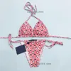 2024 Paris Damen Strand Schwarzer zweiteiliger Badeanzug Designer Bademode Bikini Damen Bademode Badeanzug sexy Sommer Womans 1V Bikinis