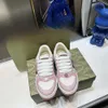 G Family's Little Dirty Shoes 2024 New Ice Blue Light Pink Retro Old Flower Color Block Propeledile Casual زوجين قذرة