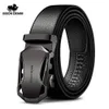 BISON DENIM hommes ceinture en cuir de vache ceintures marque de mode boucle automatique noir ceintures en cuir véritable pour hommes 3.4 cm largeur N71314 240122