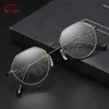 Lunettes de soleil SCOBER Retro Fashion Polygon Frame Intelligence Progressive Multifocal Commercial Reading Glasses Bifocal 1 1 5 2 206p