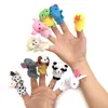 Finger Puppets Animals Dolls Family Educational Cartoon Mermaid Hand Stuffed Theater Plush Baby Toys for Children Gifts 240126