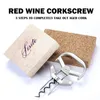 Barware Bar Tools Old Vintage Ah So Corkscrew Ta bort äldre och bräckliga vinkorks Tvåpolt Cork-Puller Manual Bottle Cork Opener203k