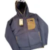 Bartagonian Fleece in militaire stijl met zakken in contrasterende kleuren Jas met ritssluiting voor heren Designer hoodei fleece jas warme jas Casual parka voor damesB9VP