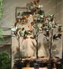 Decoratieve bloemen Simulatie Magnoliaboom Binnenmodel Kamer Leven Raster Zen Vloer Groene plantdecoratie