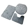 Tapetes de banho 1 conjunto útil tapete de chuveiro fadeless tapete em forma de u conveniente à prova de umidade