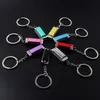 100st Mot Metal 4 Holes Mini Harmonica Keychain Children Toy's Keyring Kid's Gifts Key Chain Bags Mobile Key Rings237L