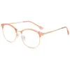 Lunettes de soleil demi-monture anti-lumière bleue lunettes de lecture femmes hommes luxe designer lunettes rondes dioptries presbytes 0 à 6 0 GafasSu241r