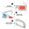 50 PCS Kağıt 3D Gözlük Anaglif Kırmızı Mavi S Tek kullanımlık Filmler Karton Katlanabilir 240124