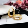 Роскошные дизайнерские серьги с бриллиантами в форме круга и букв, классический стиль, высококачественные ювелирные изделия, вечерние, свадебные, подарки для невесты