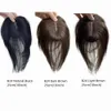 Klip Doğal İnsan Saç Patlamaları Saçak Saç Parçaları Orta Parça Brezilya Topper Kadınlar için Saç dökülmesi 10 inç Remik Olmayan 240118