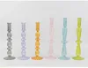 Candle Holders Glass Vase Colorful Transparent For Living Room Dinning Wedding Party Home Decorations Ornament Candlestick