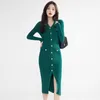 Robe tricotée parfumée de style français, col en v, vêtements pour femmes, niche Slim Fit, nouvelle collection printemps 2024