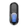 Bluetooth-compatible Transmitter LCD Digital Display Hands-free Calls RX/TX Mode Superior Voice Quality Adapter For Car