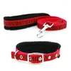 Dog Collars Collar Leash Pet Adjustable Mesh Padded Lead Breathable for Medium Large Dogs