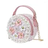 Sacos escolares mulheres saco senhora meninas criança princesa adorável crianças bebê mensageiro ombro crossbody flor