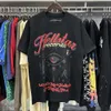 Hellstar T-shirt 2024 Tasarımcı Erkek ve Kadın T-Shirt Hip Hop Yüksek Yaratıcı Eğlenceli Bakış Göz Basılı Çift İplik Saf Pamuk Pamuklu Kısa Kollu T-Shirt Erkekler ve Kadınlar İçin