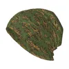 Bérets Russe Woodland Camouflage Bonnet Chapeau Automne Hiver Rue Skullies Bonnets Armée Militaire Camo Tricot Printemps Casquette À Double Usage