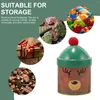 Garrafas de armazenamento Chapéu Jar Presente Recipiente Presentes para estocagem Stuffers Latas pequenas com caixa de tampas