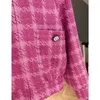 Vrouwen Jassen Designer 2023 Vrouwen Vintage Tweed Blazer Jasje Vrouwelijke Runway Jurk Causale Lange Mouw Tops Kleding Pak 5CED