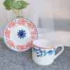 High-grade quality bone china cups and saucers ceramic coffee set afternoon tea suit fashionable drinkware240l