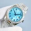 AAA mens watch 40mm automatic 2813 Movement Watch diamond rise gold Sapphire glass luxury watch wiith box fashion watch