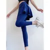 Active Pants High midja Yoga Leggings med magkontroll och rumpa-lyftfunktioner snabb torr kondition som kör kvinnors aktivkläder