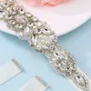 Cinture JLZXSY Cintura da sposa con strass fatta a mano Cintura da sposa in oro rosa argento per abito da damigella d'onore Sposa